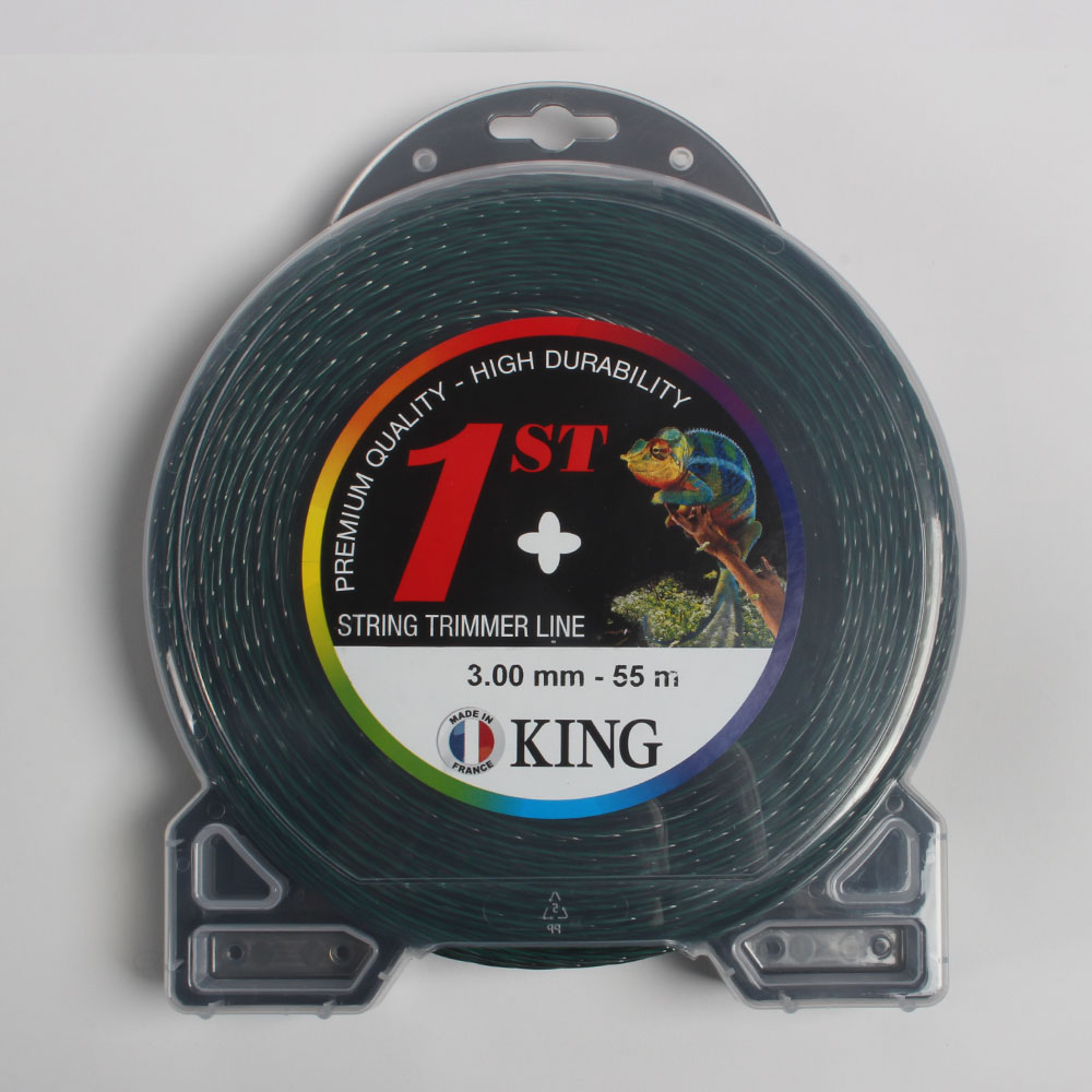 킹 나일론줄 그린&amp;블랙 3.0mmx55M(나선형)